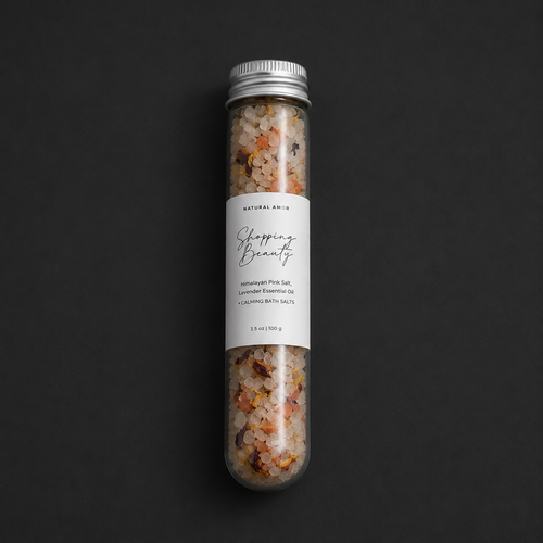 Bath Salts Dried Flowers Bathing Salts Solid Color Bottled